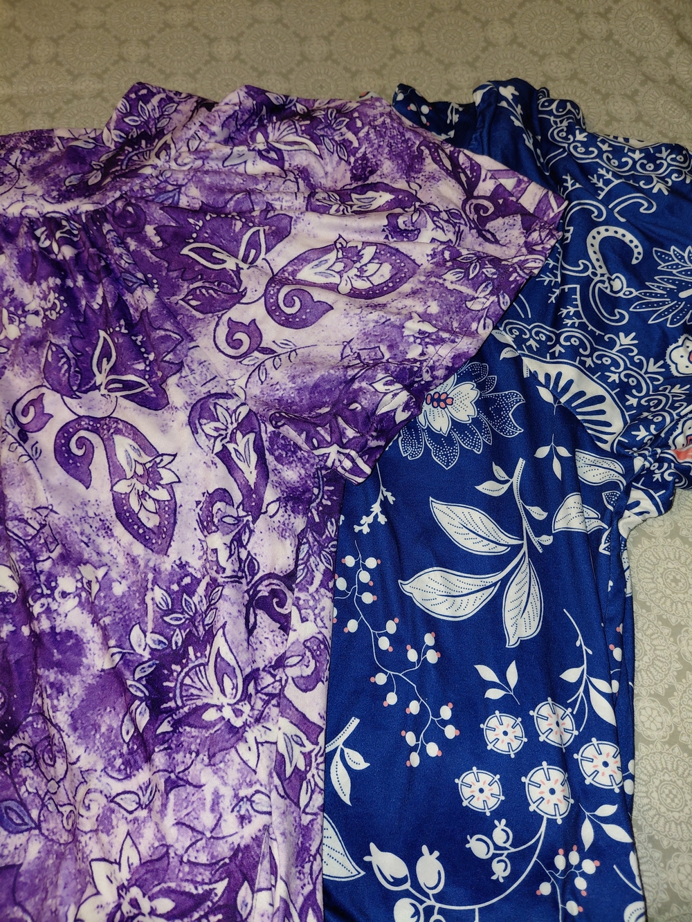 Purple and Royal Blue 2xl Long Length Nightgowns